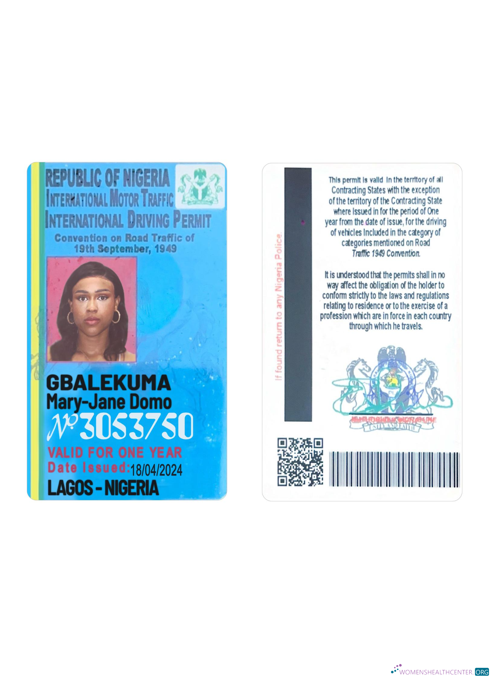 download Nigeria international driving license